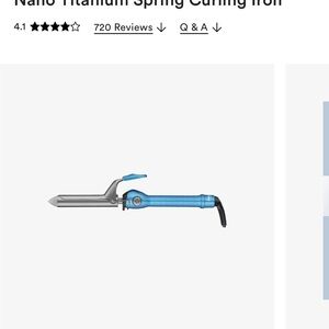 Blue Nano Titanium Curling Iron